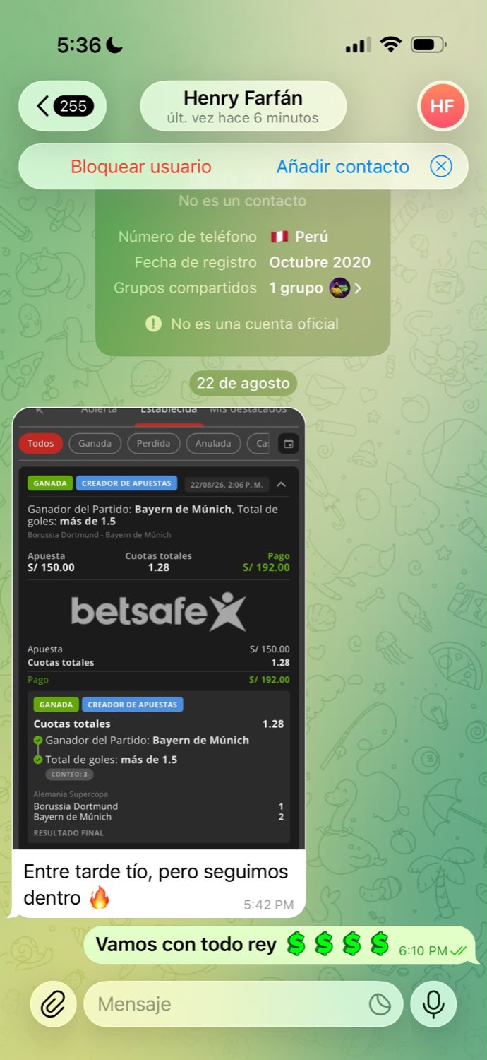 Captura de un miembro de la comunidad